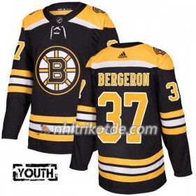 Boston Bruins Trikot Patrice Bergeron 37 Adidas 2017-2018 Schwarz Authentic - Kinder